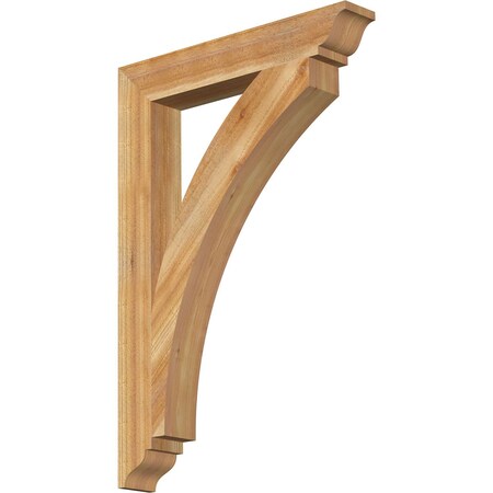 Ekena Millwork Thorton Traditional Rough Sawn Bracket, Western Red Cedar, 4"W x 26"D x 38"H BKT04X26X38THR01RWR